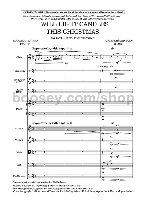 I Will Light Candles This Christmas – Kim Andre Arnesen Music